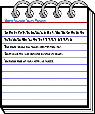 Banco Extreme Lefty Regular Font