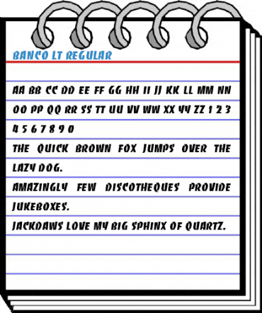 Banco LT Regular Font