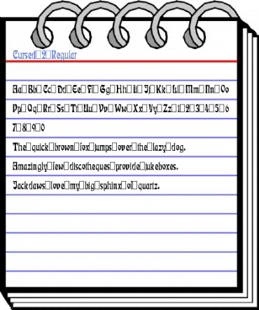 Cursed 2 Regular Font