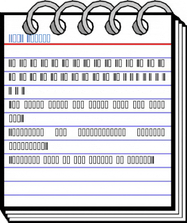Bar1 Normal Font