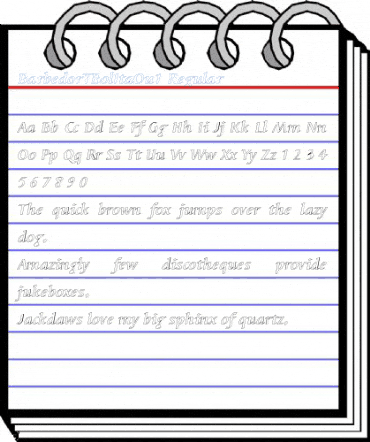 BarbedorTBolItaOu1 Regular Font