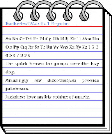BarbedorTMedRe1 Regular Font
