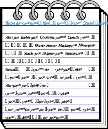 BarbieLogotypes Regular Font