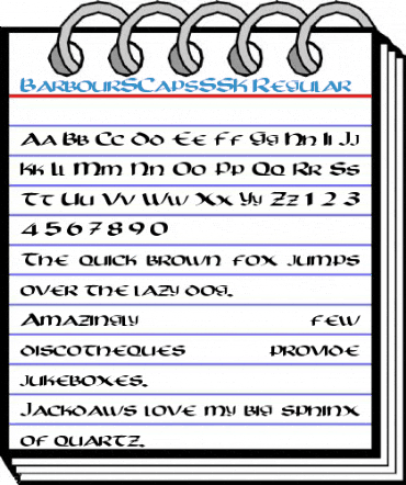 BarbourSCapsSSK Regular Font
