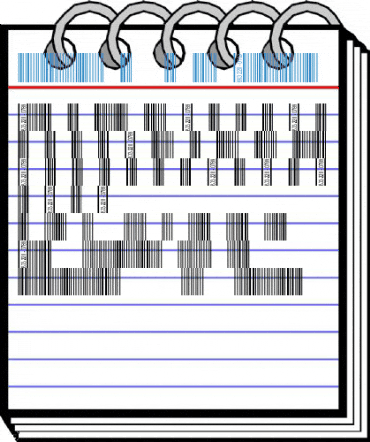 Barcode 3 of 9 Bold Italic Font