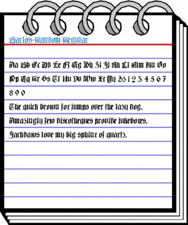 Barlos-Random Font