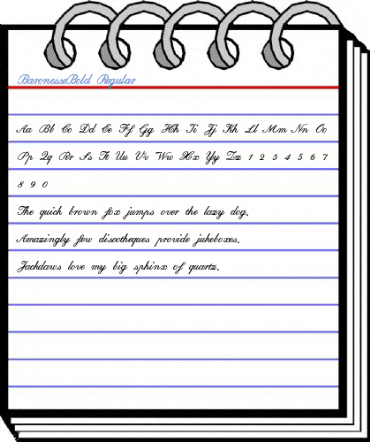 BaronesseBold Regular Font