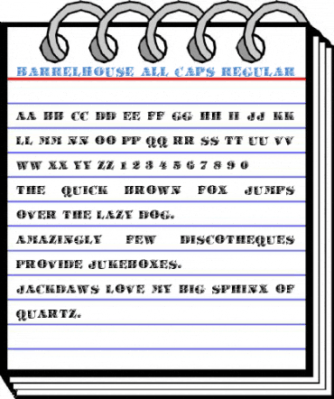 Barrelhouse All Caps Regular Font
