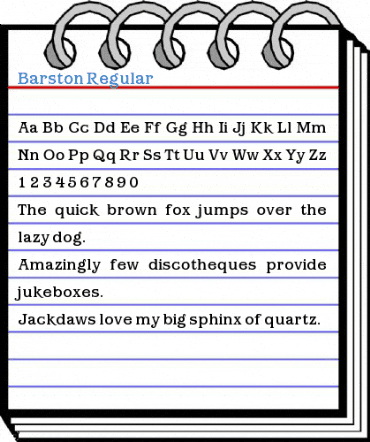 Barston Regular Font