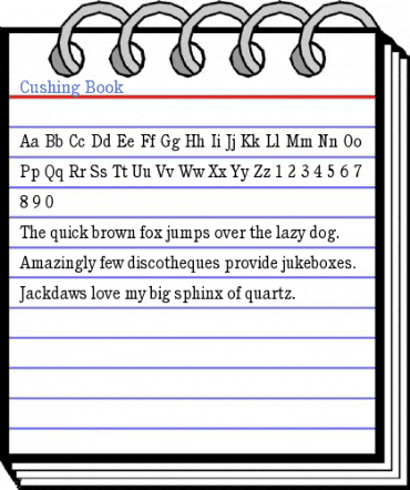 Cushing Book Font