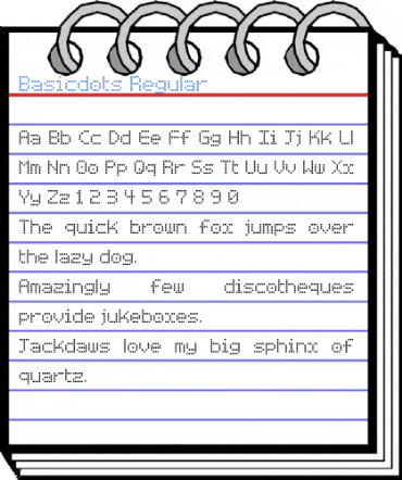 Basicdots Regular Font