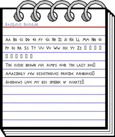 Basileus Regular Font