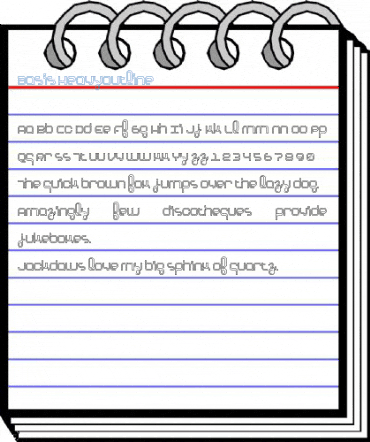 Basis HeavyOutline Font