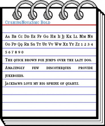 CushingNovaSmc Bold Font