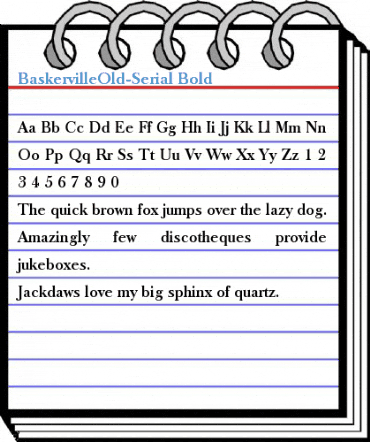BaskervilleOld-Serial Bold Font