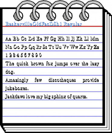 BaskervilleOldFacDSh1 Regular Font