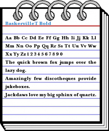 BaskervilleT Bold Font