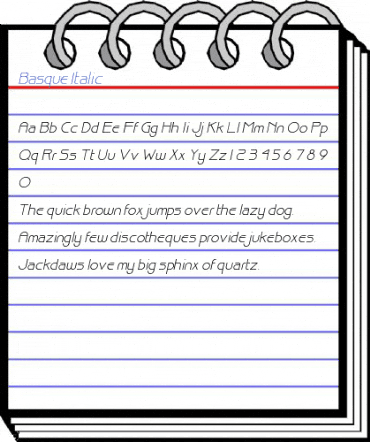 Basque Italic Font