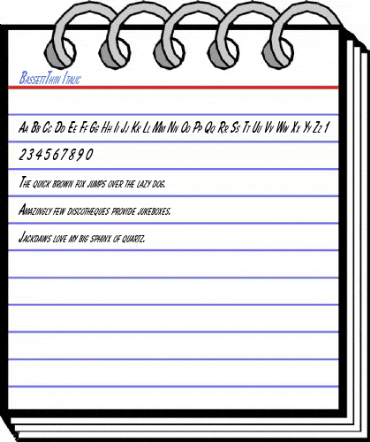 BassettThin Italic Font