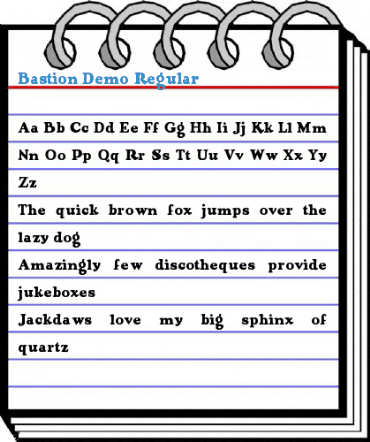 Bastion Demo Regular Font