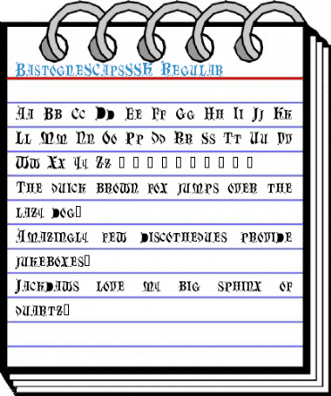 BastogneSCapsSSK Regular Font