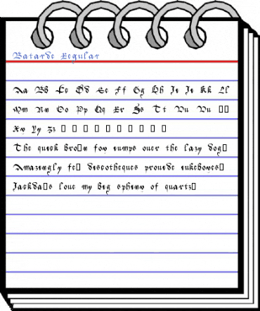 Batarde Regular Font