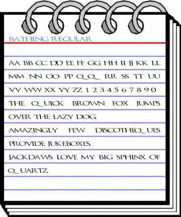 Bathing Regular Font