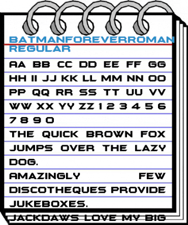 BatmanForeverRoman Regular Font