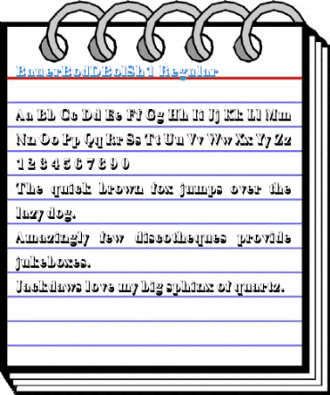 BauerBodDBolSh1 Regular Font