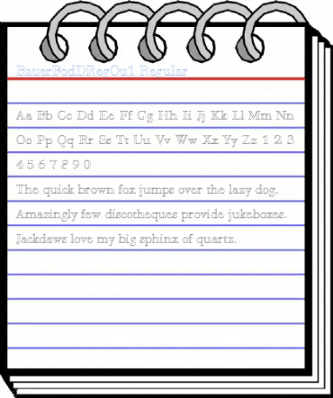 BauerBodDRegOu1 Regular Font