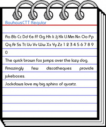 BauhausCTT Regular Font