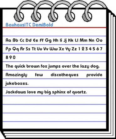BauhausITC DemiBold Font