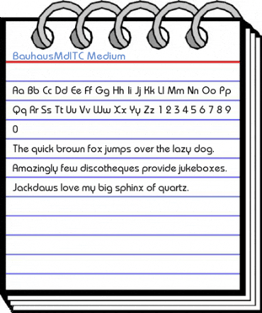 BauhausMdITC Medium Font
