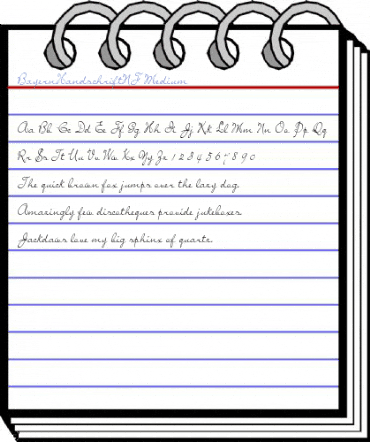 BayernHandschriftNF Medium Font