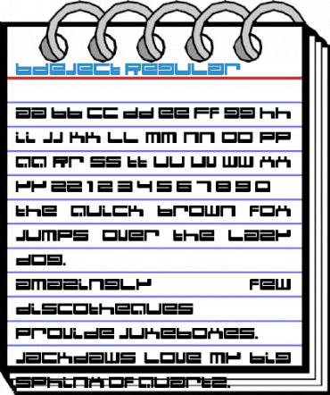 BDEject Regular Font