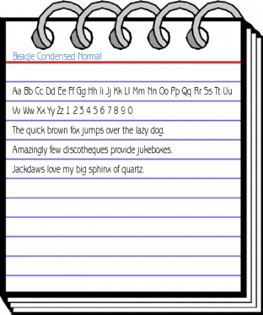 Beagle Condensed Normal Font