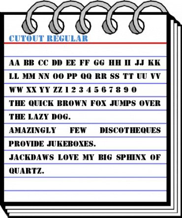 CutOut Regular Font