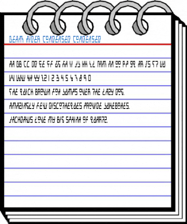 Beam Rider Condensed Condensed Font