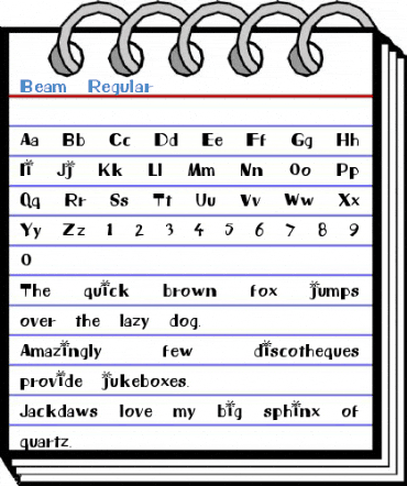 Beam Regular Font