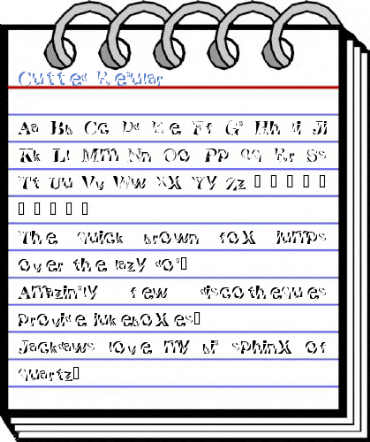 Cutted Regular Font