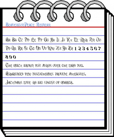 BeavertonPlace Regular Font