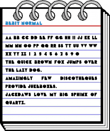 Bebit Normal Font
