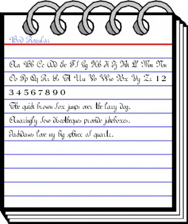 Bed Regular Font