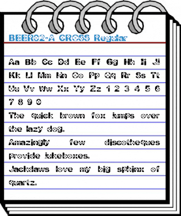 BEER02-A CROSS Regular Font