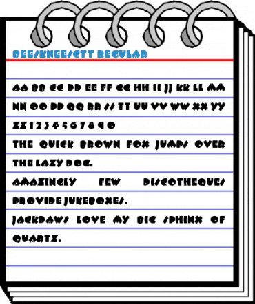 BeeskneesCTT Regular Font