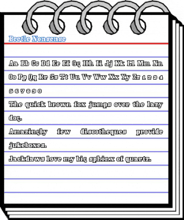 Beetle Nonsense Font