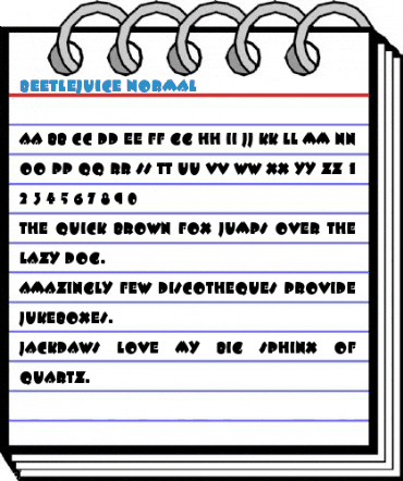 Beetlejuice normal Font