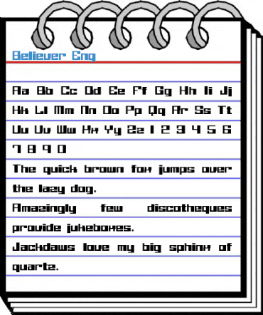 Believer Eng Font