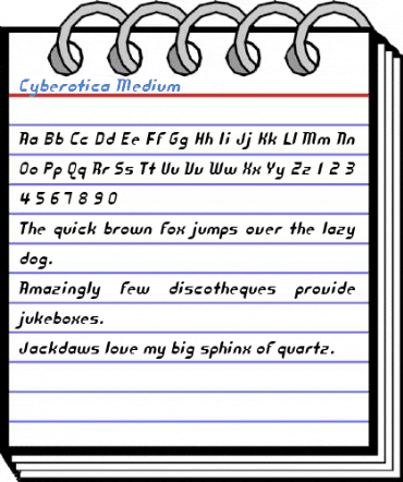 Cyberotica Medium Font