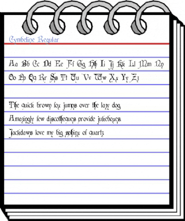 Cymbeline Regular Font